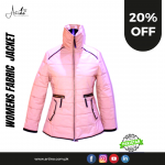 Women Winter Fabric Jacket Stand Neck AR-36