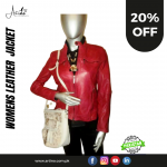 Women Casual Leather Jacket AR-33 lambskin
